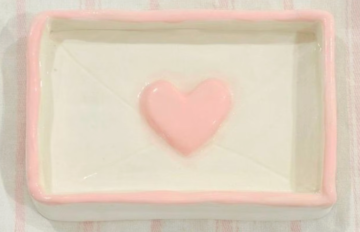 Handmade Heart Trinket Dish | Cottagecore Jewelry Holder